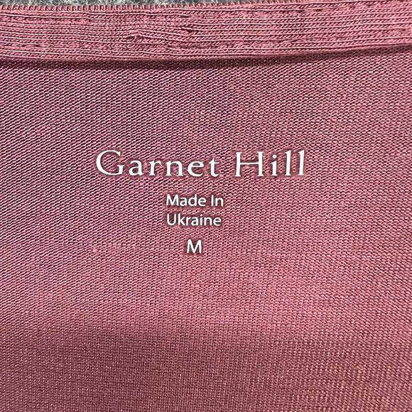 Garnet Hill Tunic Top Women M Burgundy Batwing Stretch Relaxed Feminine NEW - Picture 11 of 16